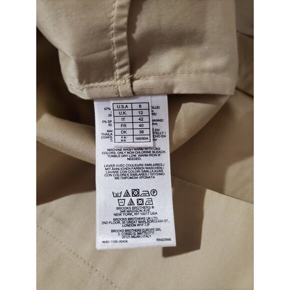 Brooks Brothers Tan Short Sleeve Mini Dress - Picture 9 of 12